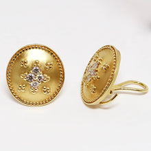Load image into Gallery viewer, 14k Yellow Gold Circle Shape Earrings
