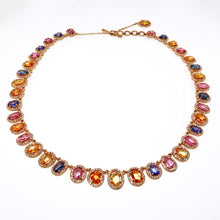 Load image into Gallery viewer, Diamond &amp; Multi-Color Sapphire Necklace
