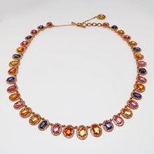 Load image into Gallery viewer, Diamond &amp; Multi-Color Sapphire Necklace
