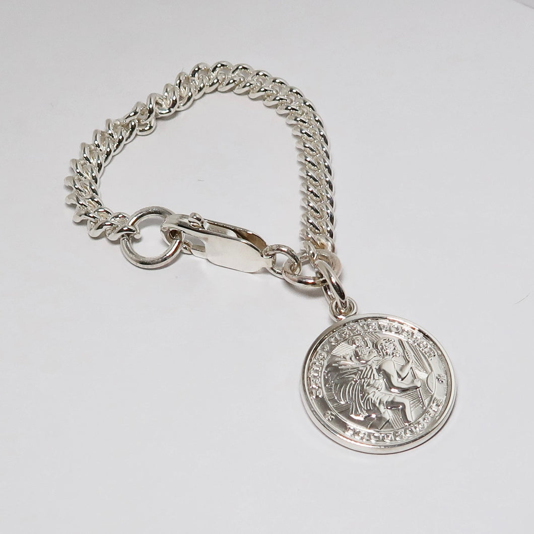 Sterling Silver St. Christopher's Keychain