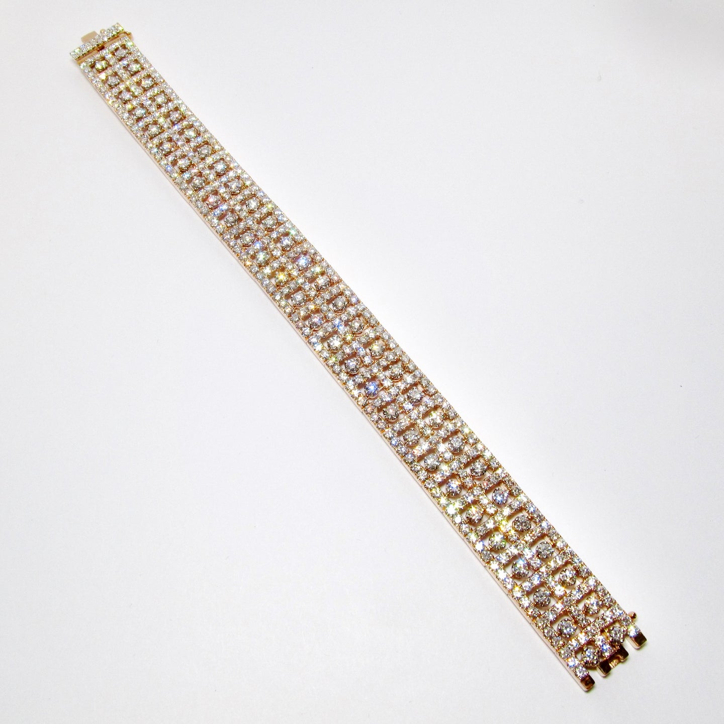 18k Rose Gold Diamond Bracelet