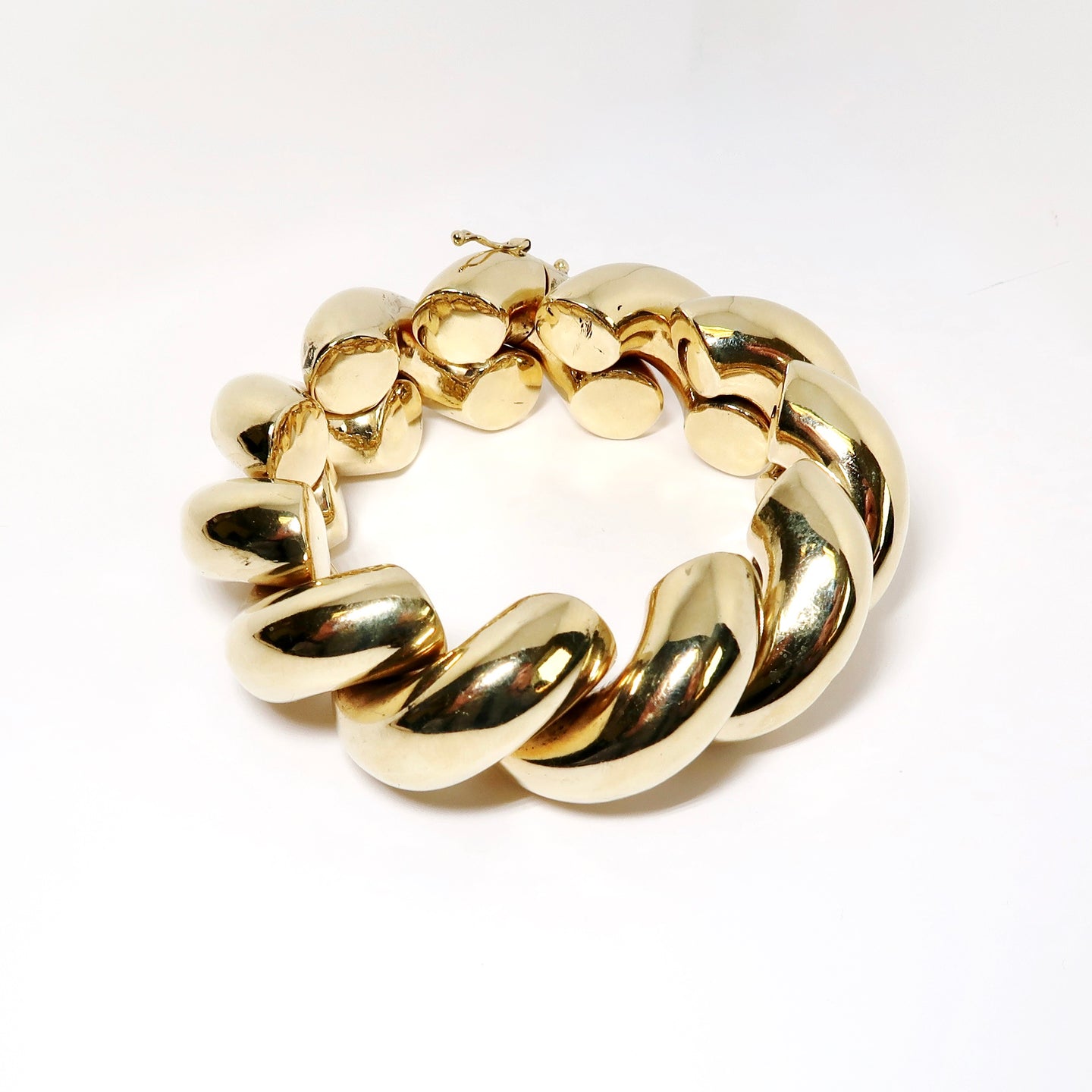 Yellow Gold Bracelet, Tube Design