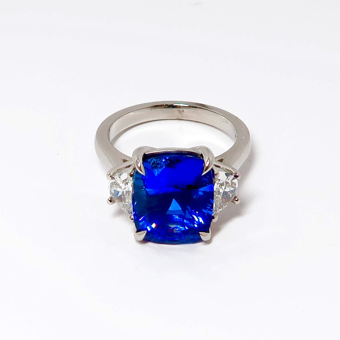 3 Stone Sapphire & Diamond Ring