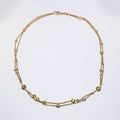 18k Yellow Gold, Double-Strand Diamond Necklace
