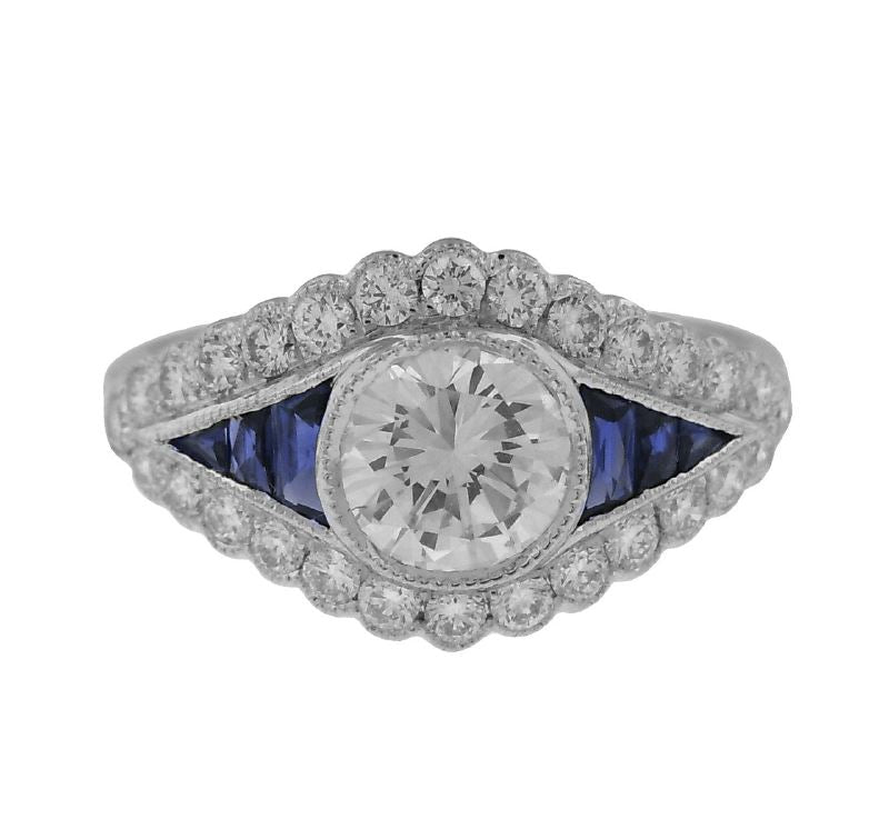 Platinum Engagement Ring with Round Diamond