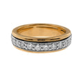 18k Rose & White Diamond Spinning Eternity Band