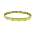 18k Yellow Gold Flexible Diamond Bangle