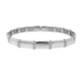 18k White Gold Flexible Diamond Bangle