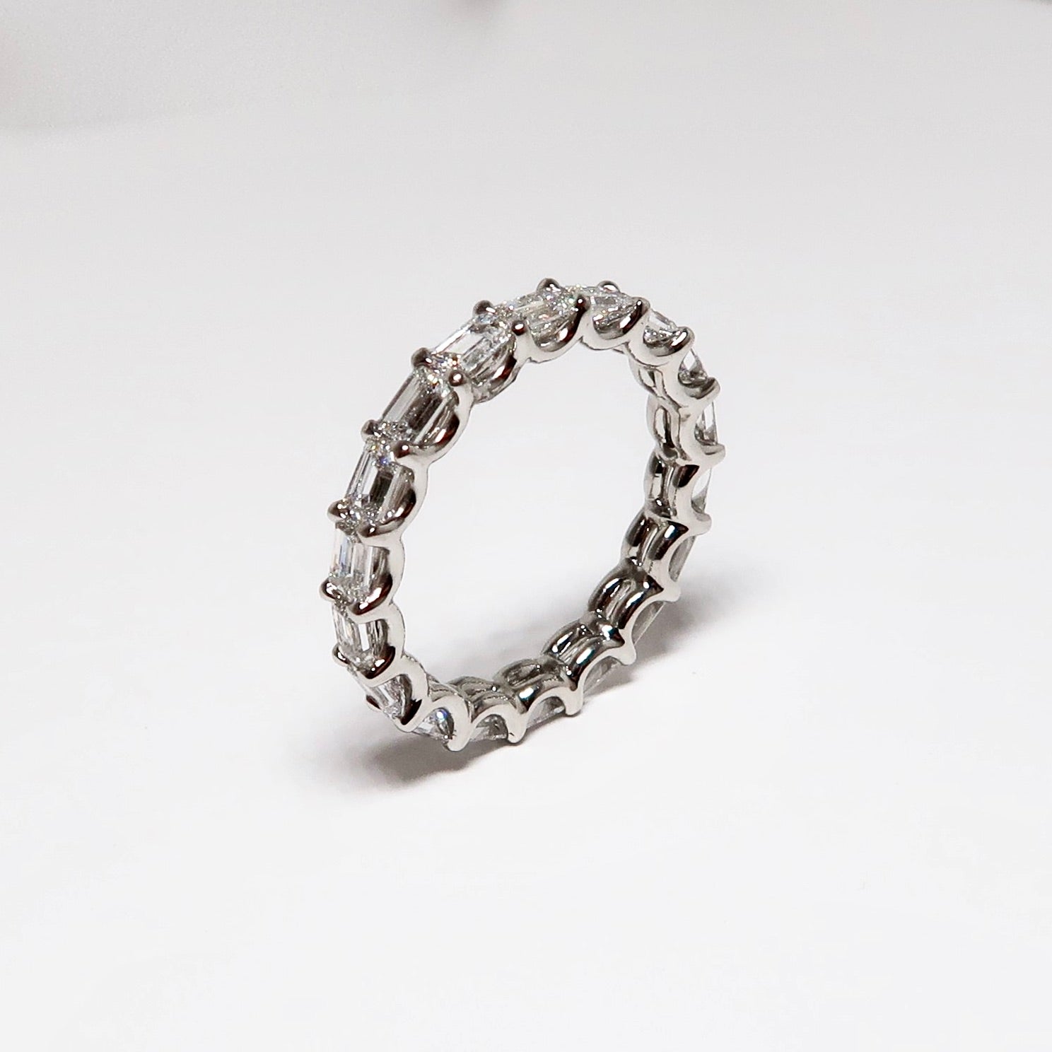 Emerald Cut Diamond Eternity Band