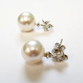 South Sea Pearl & Diamond Earrings