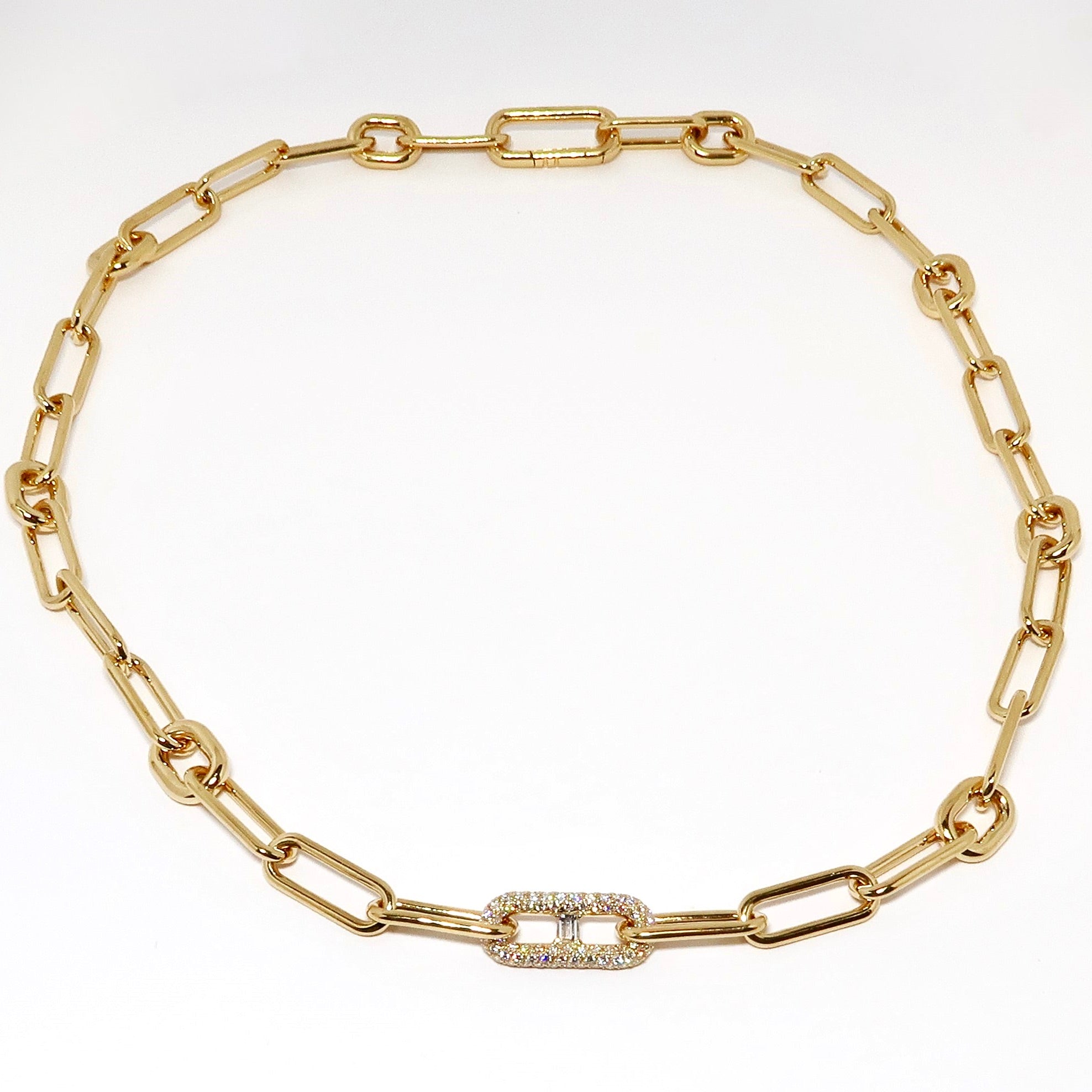 18k Yellow Gold Heavy Link Necklace