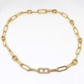 18k Yellow Gold Heavy Link Necklace
