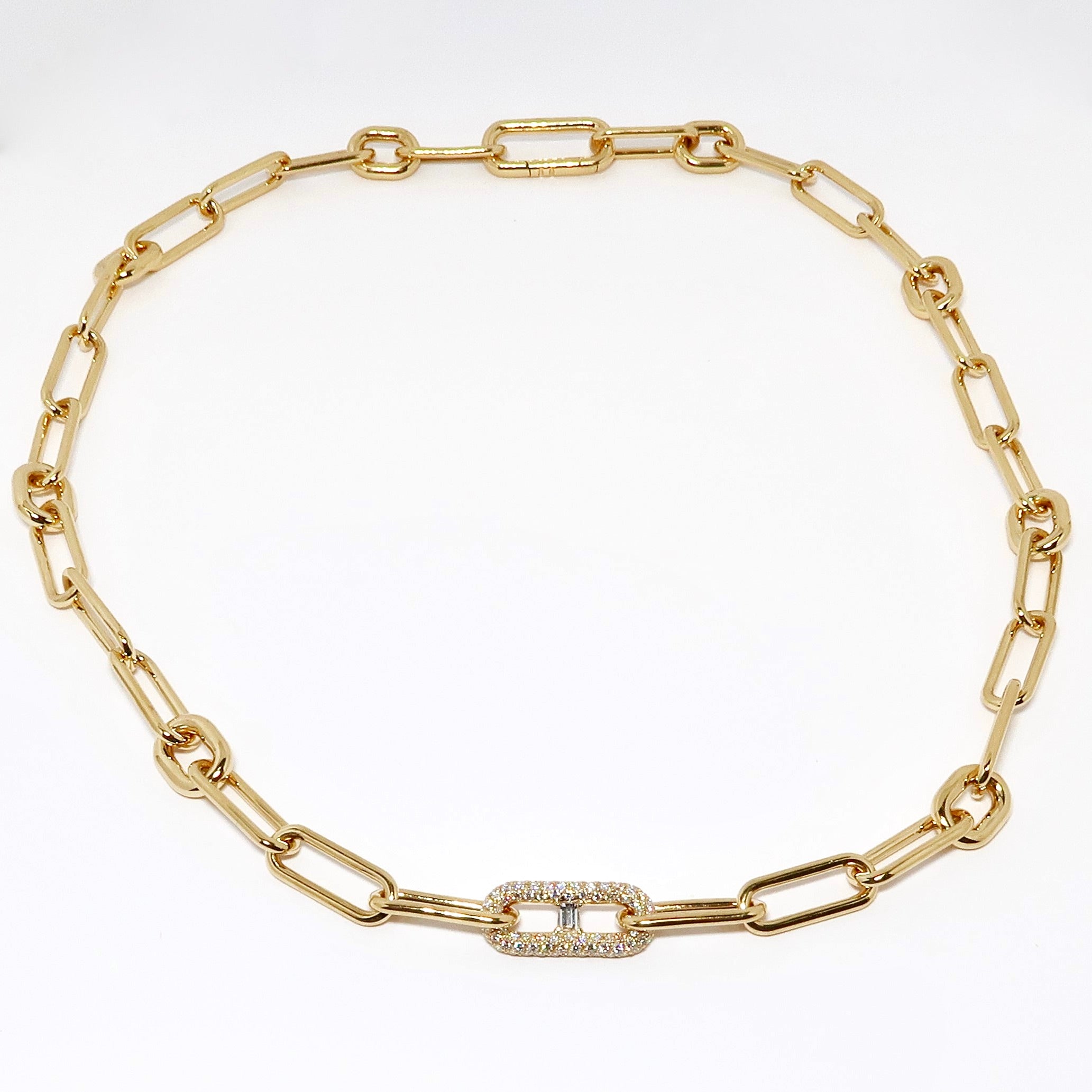 18k Yellow Gold Heavy Link Necklace