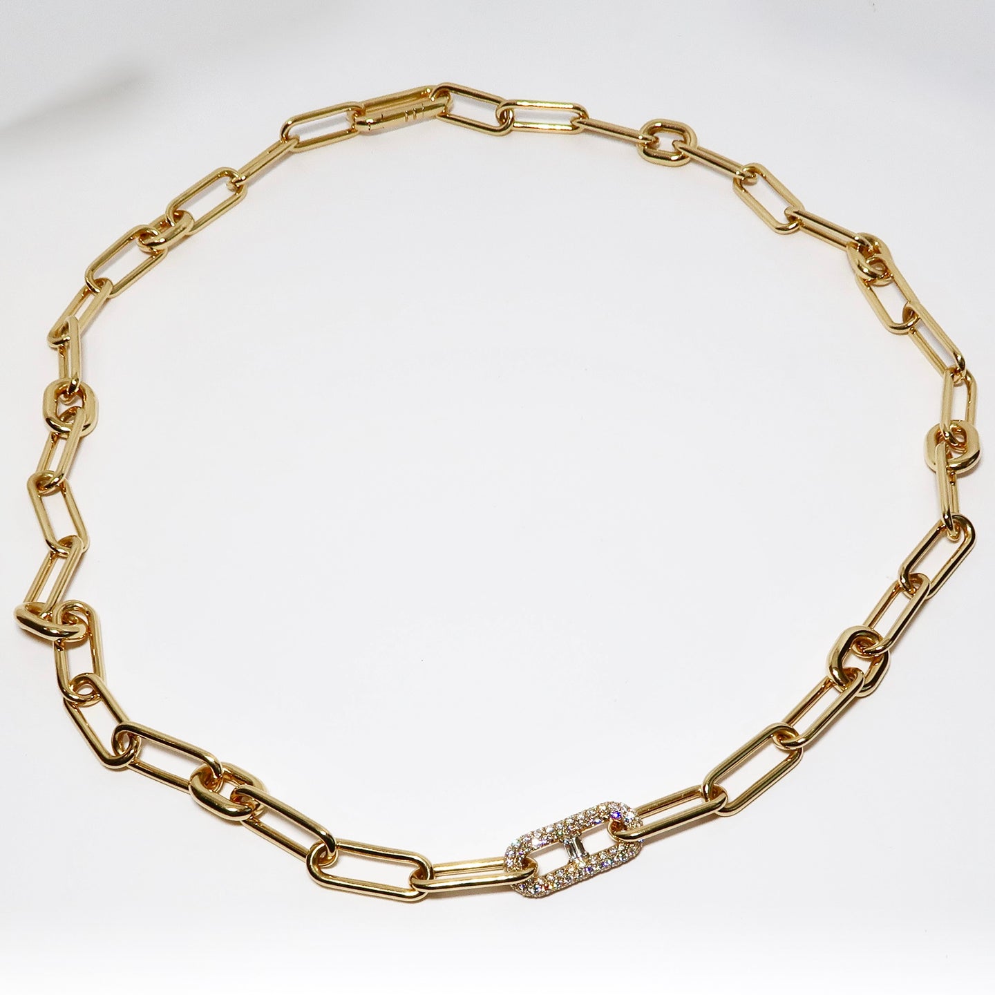 18k Yellow Gold Heavy Link Necklace