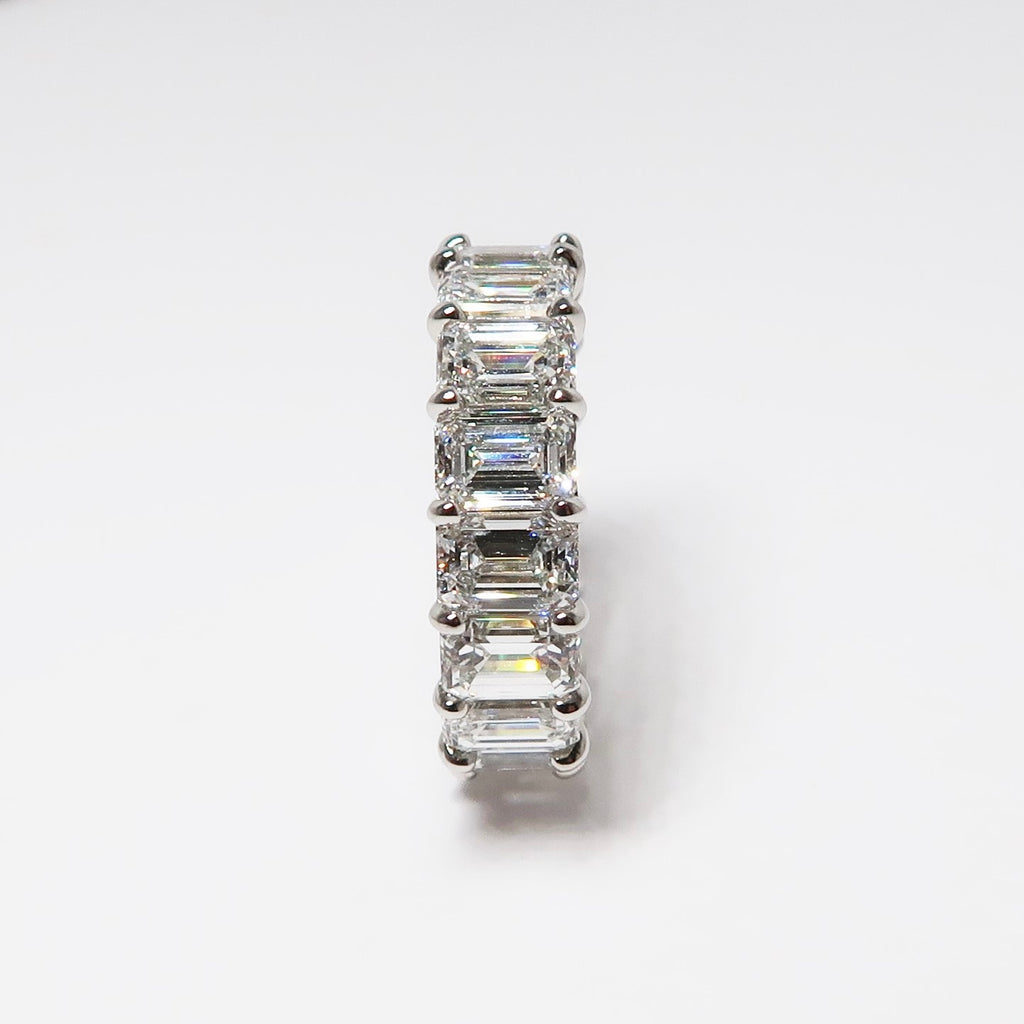 Emerald Cut Diamond Eternity Band