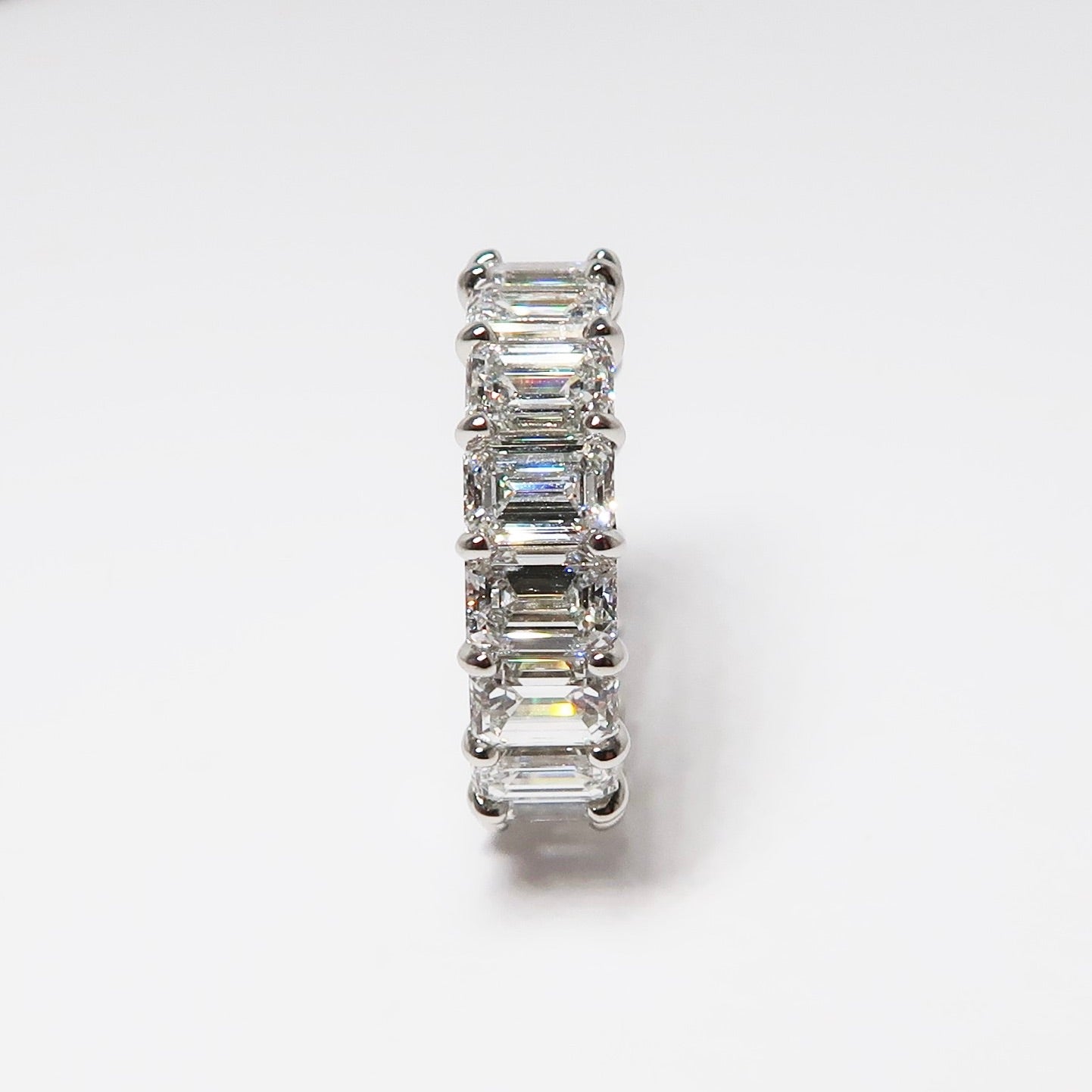 Emerald Cut Diamond Eternity Band