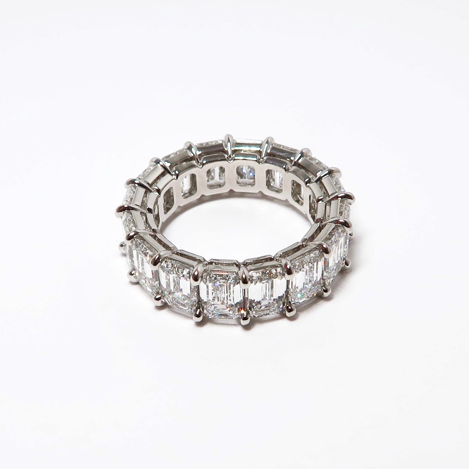 Emerald Cut Diamond Eternity Band