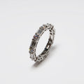 Alternating Emerald Cut / Round Diamond Ring
