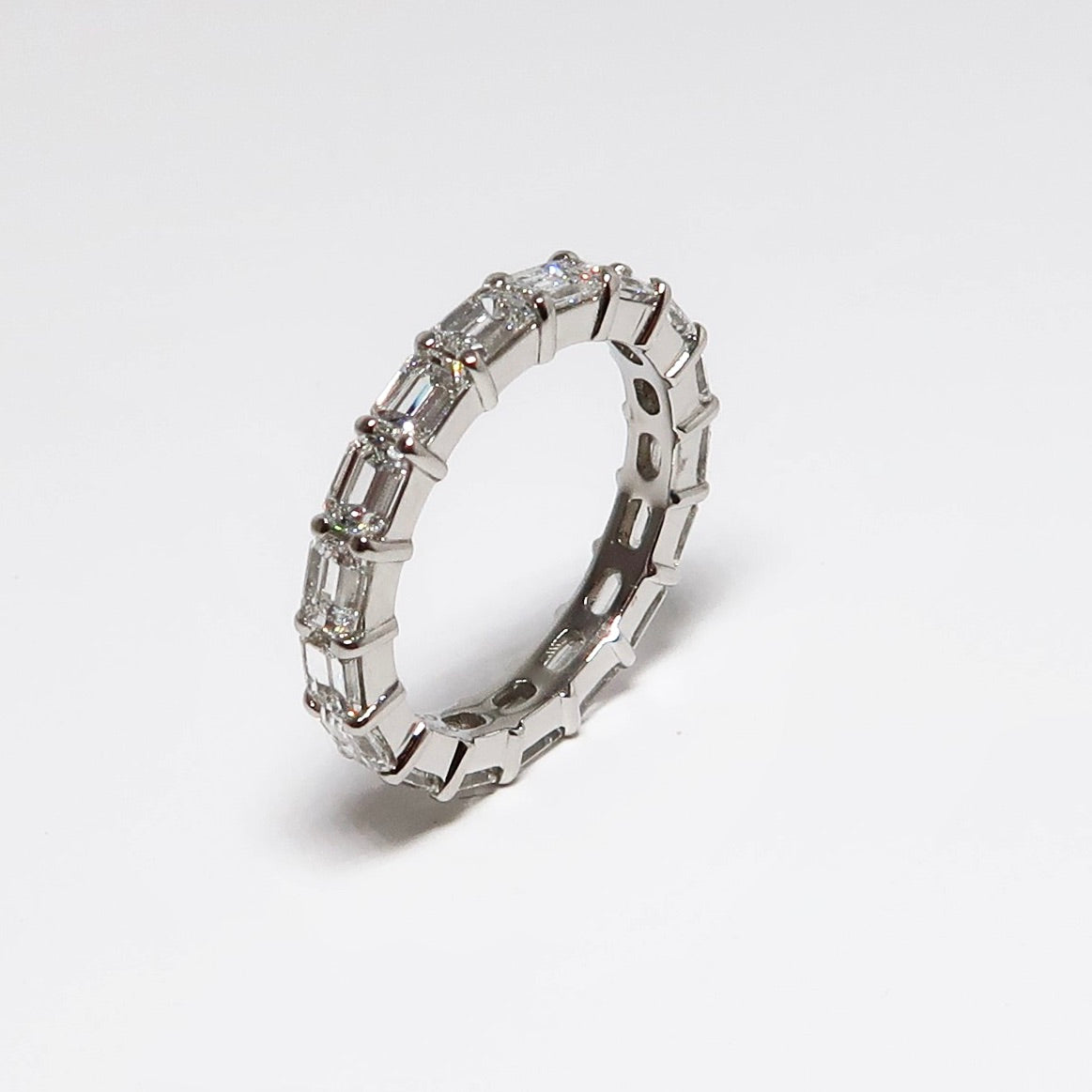 Emerald Cut Diamond Eternity Band