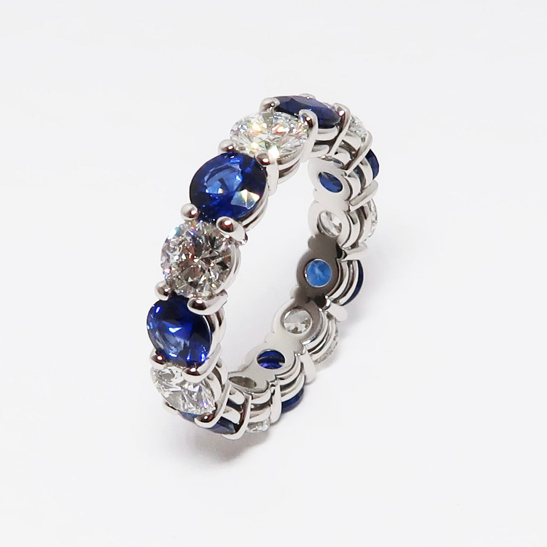 Sapphire & Diamond Eternity Ring