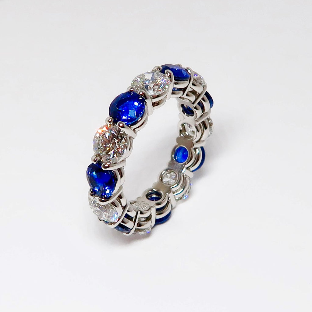 Diamond & Sapphire Eternity Ring