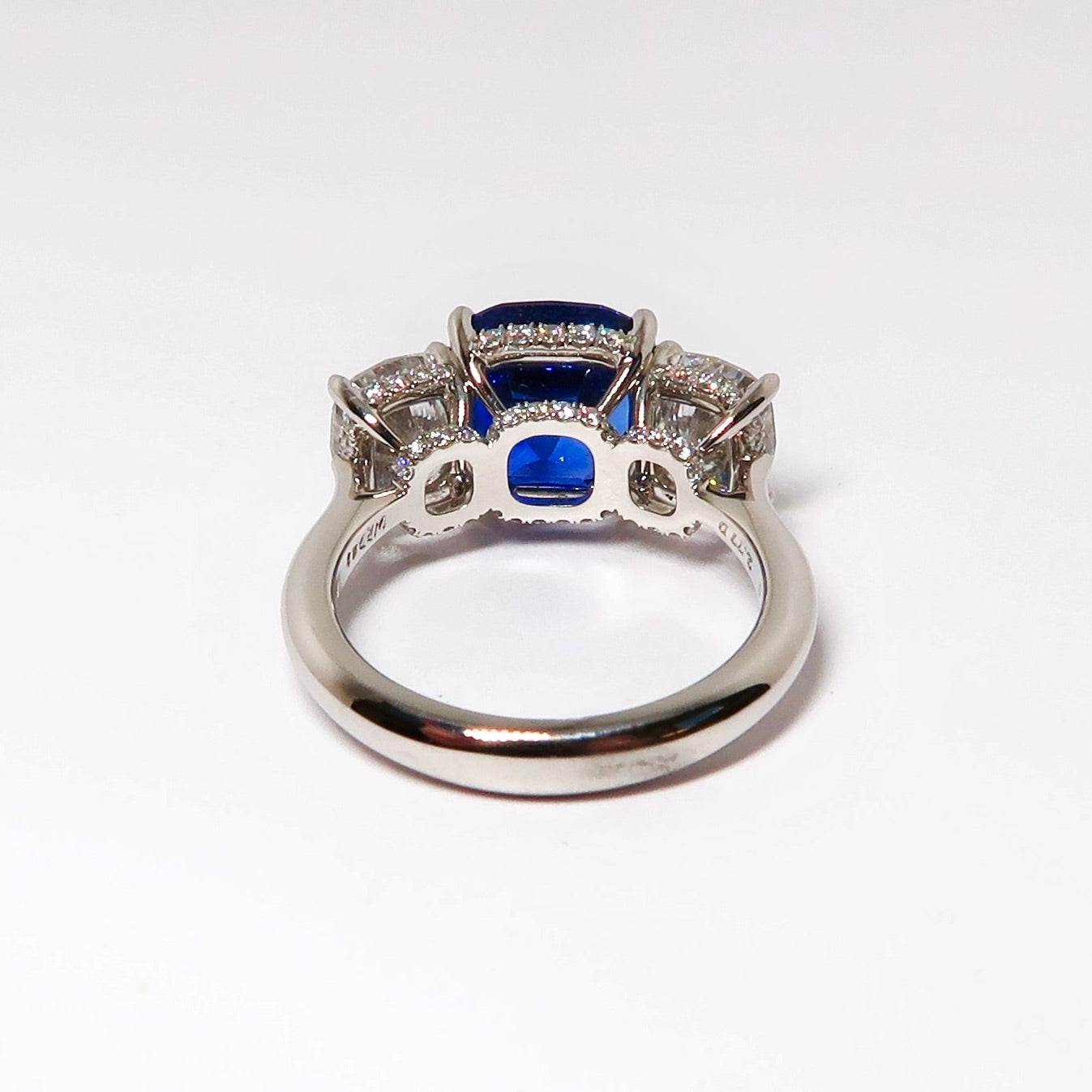 3 Stone Sapphire & Diamond Ring