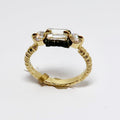 Chroma Triple Stone Horizontal Ring