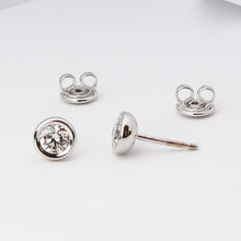 Load image into Gallery viewer, 18k White Gold Stud Earrings
