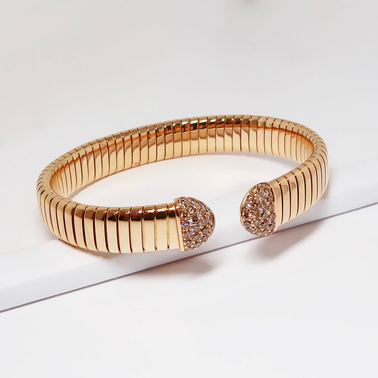 18k Rose Gold Bracelet with Diamonds