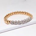 18k Rose + White Gold Bracelet