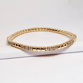 Yellow Gold & Diamond Stretch Bracelet