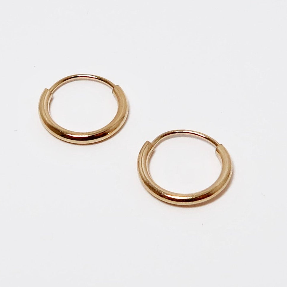 14k Yellow Gold Endless Hoop Earrings CHECK PRICE