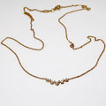 14k Yellow Gold Diamond Necklace