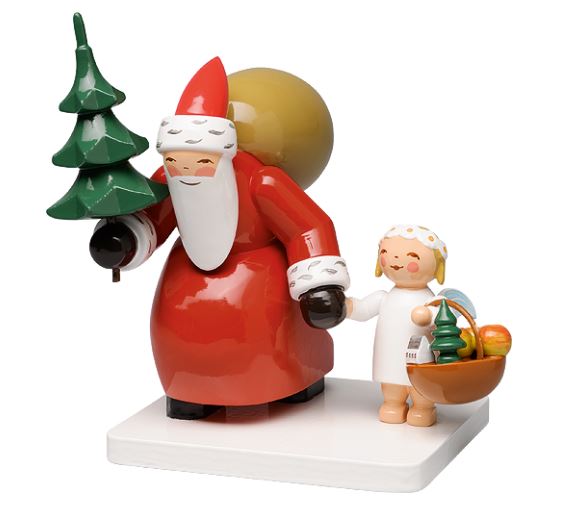 Santa Claus with Snowflake Angel