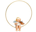Christmas Tree Angel in Ring with Violin