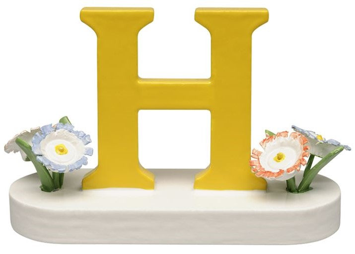 Letter H, with Flowers