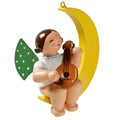 Angel on Moon with Mandolin