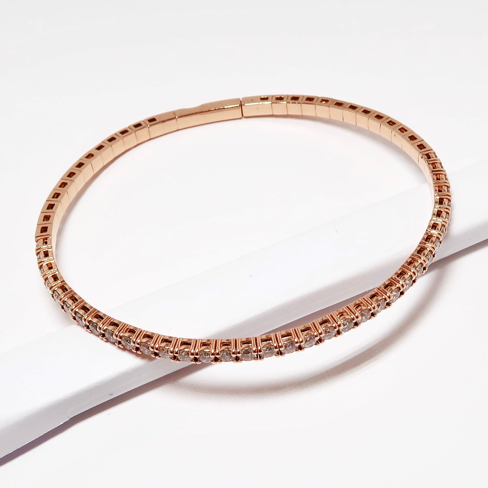 14k Rose Gold Flexible Bangle