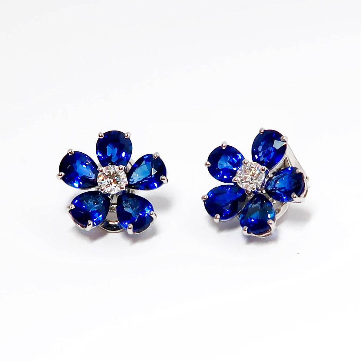 Sapphire & Diamond Earrings