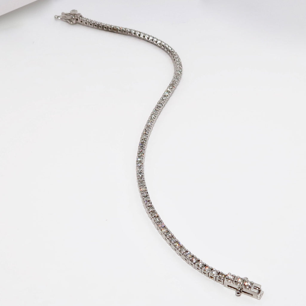 2.34ctw Diamond Tennis Bracelet, 14k White Gold