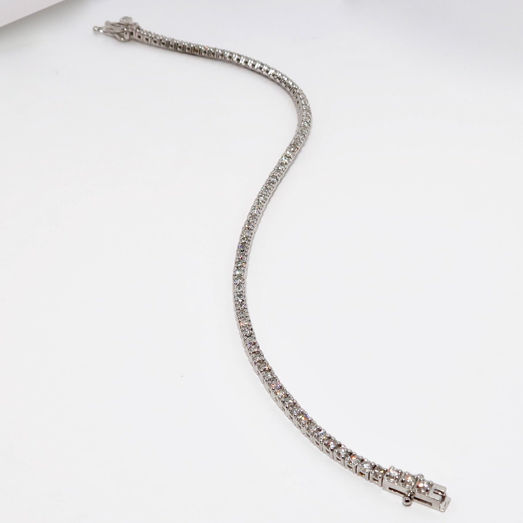 2.34ctw Diamond Tennis Bracelet, 14k White Gold