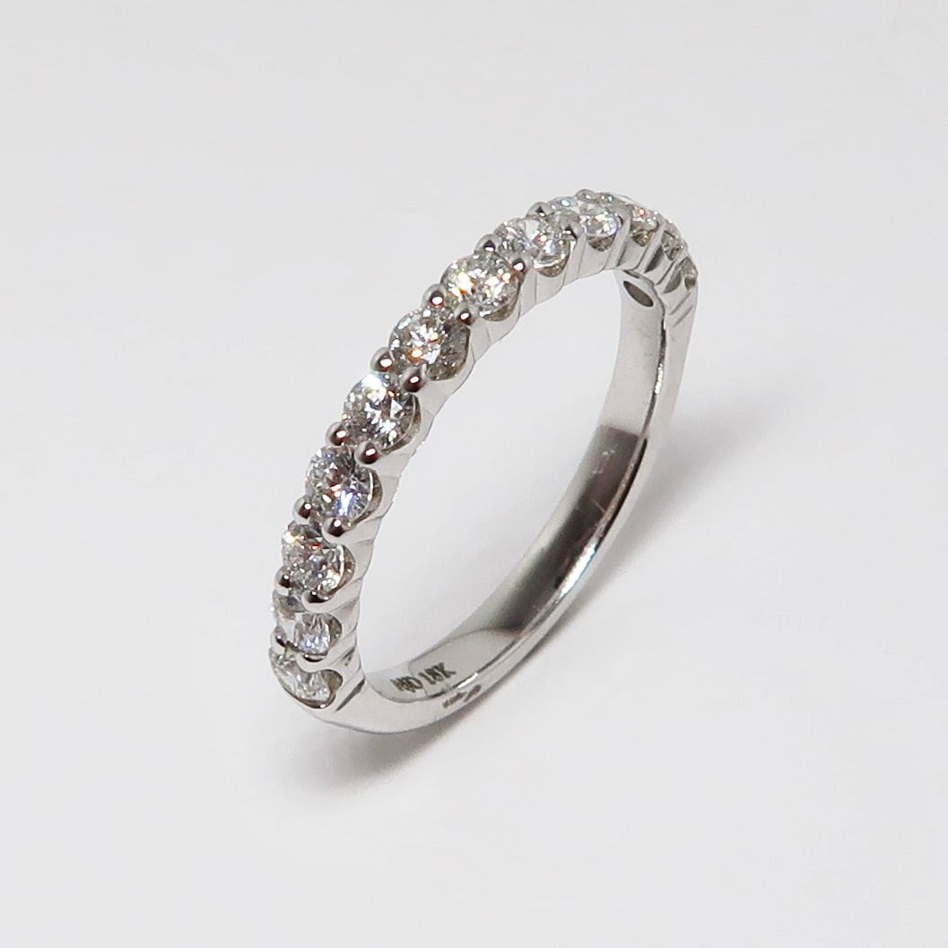 Round Diamond Part-Way Band