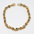 Diamond & Blue Sapphire Bracelet