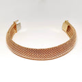 14k Yellow Gold Domed Mesh Bracelet