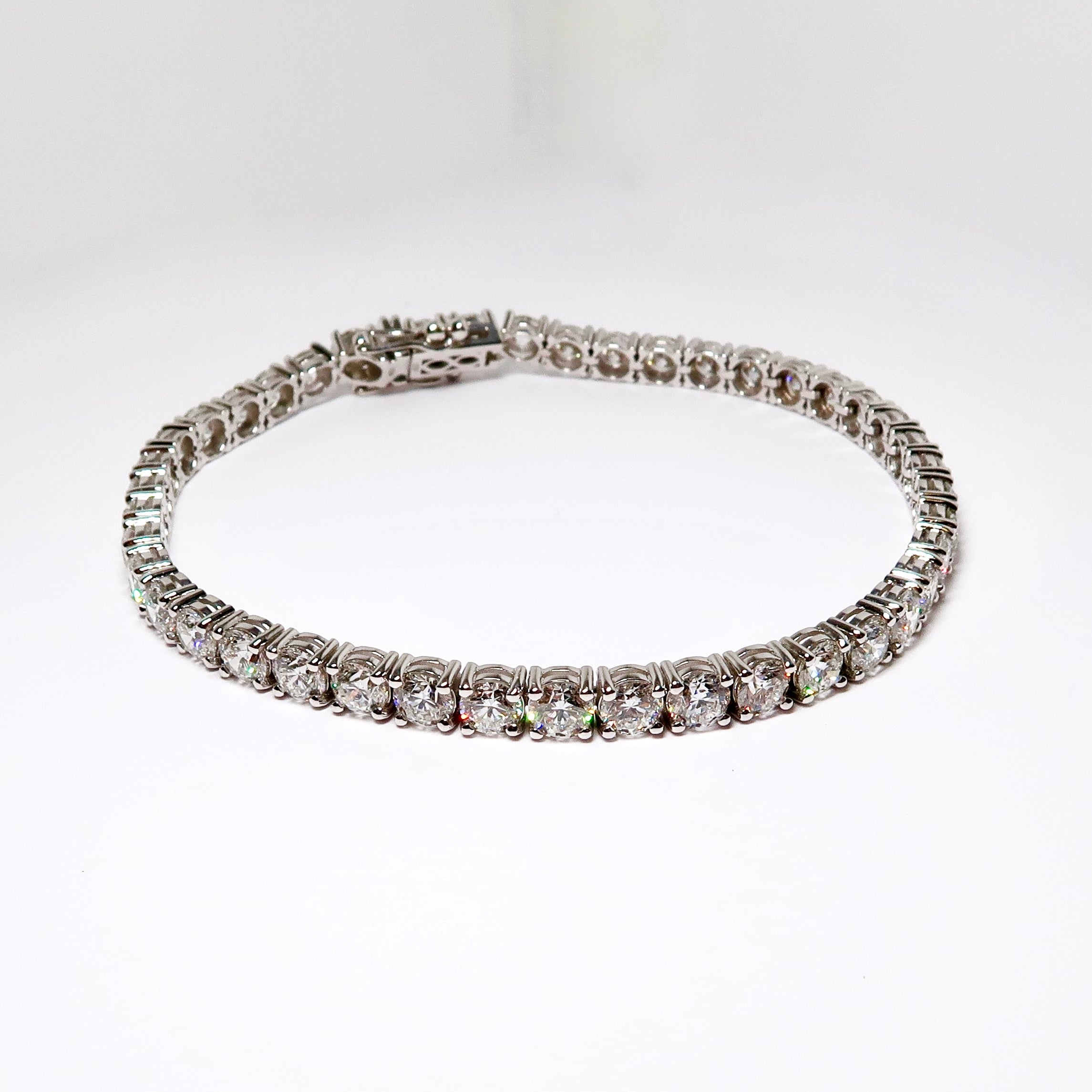 10.15ctw Diamond Tennis Bracelet 14k White Gold