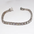 11.11ctw Diamond Tennis Bracelet, 14k White Gold & 36 Round Diamonds