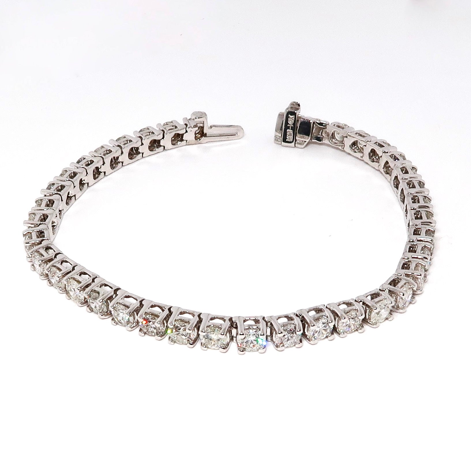 7.41ctw Diamond Tennis Bracelet