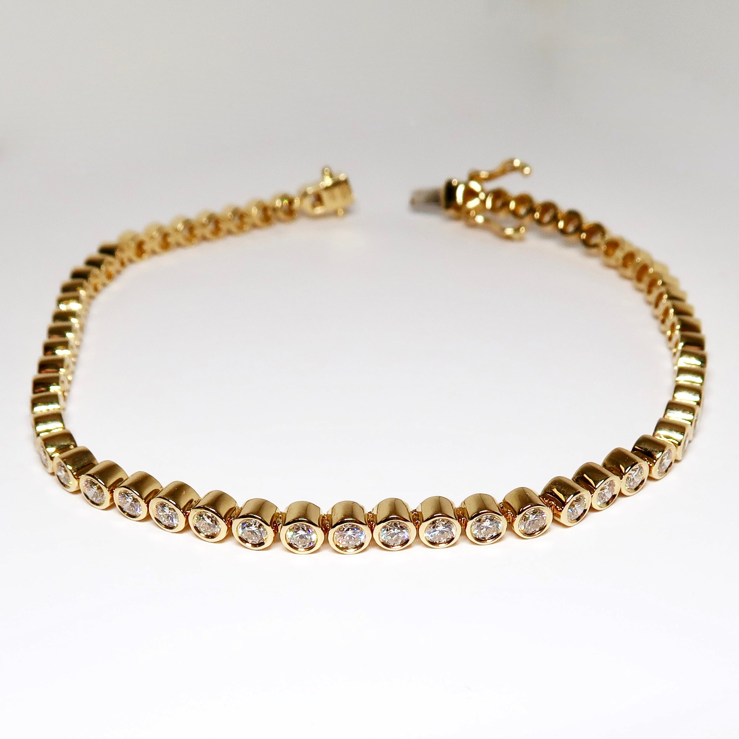 2.25ctw Diamond Tennis Straight-Line Bracelet