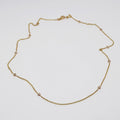 14k Yellow Gold Diamond Necklace