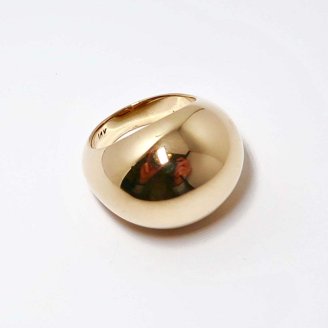 14k Yellow Gold Dome Ring NO PRICE